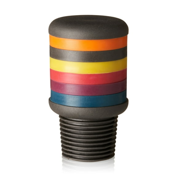 Innovine Wine Stopper & Decorative Glass Charms, Food-Safe Silicone, Fits Corked and Screw-Top Bottles, Perfect for Housewarming, Birthday, Dinner, Outdoor Party, 7-Piece Set, Vibrant Colors