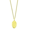thumbnail image 2 of Gold Plated Saint Christopher Oval Charm 24", 2 of 2