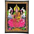 thumbnail image 2 of Rastogi Handicrafts Maa Lakshmi Goddess of Wealth & Prosperity - Cotton Poster Indian Goddess, 2 of 2