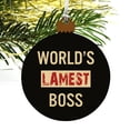 thumbnail image 4 of World's Lamest Boss Wood Christmas Tree Holiday Ornament, 4 of 6