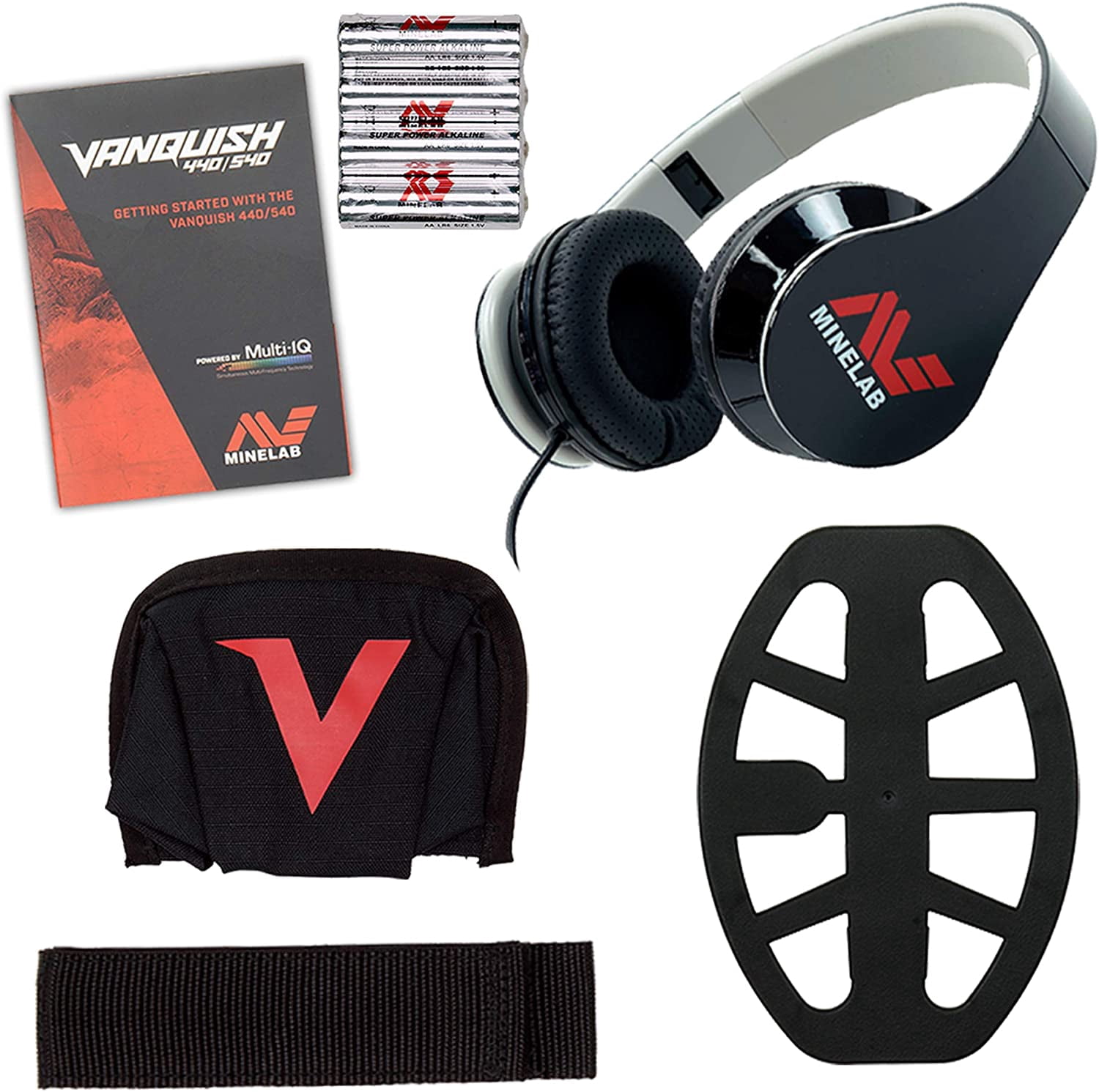 Minelab VANQUISH 440 Metal Detector with V10 10" x 7" Waterproof DD Coil & Pro-Find 35 Pinpointer