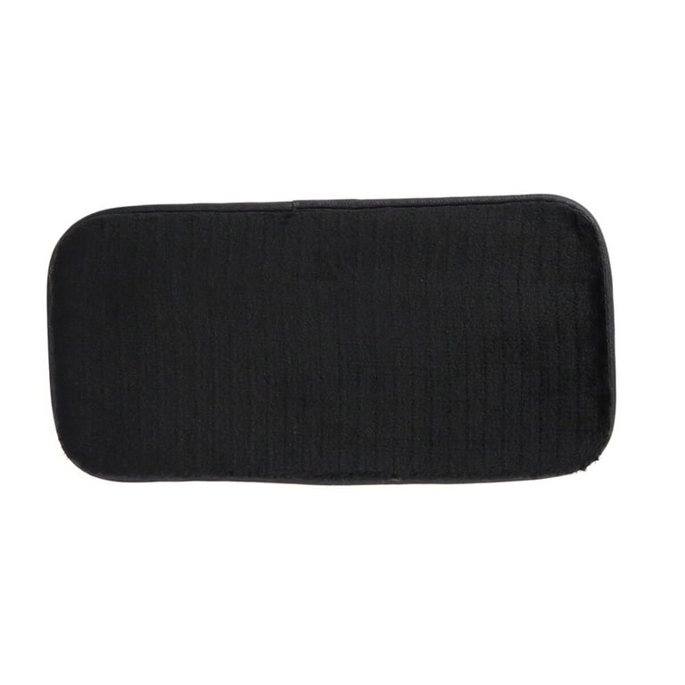 1PC Car Armrest Box Pad Cover Auto Interior Arm Rest Seat Covers Pad (Black,  Random Back Color) 