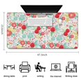 thumbnail image 5 of Long Mouse Pads for Desk,Pioneer Flower Floral Print Pattern Desk Mats on Top Of Desks, Desk Mouse Pad Extra Large with 3mm Non-Slip Base and Stitched Edge for Gaming,Office,Work,Home 47.3"x23.6", 5 of 6