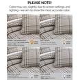 thumbnail image 4 of Southshore Fine Linens Vilano Plaid Mocha Full Queen Quilt Set, 3 Piece Lightweight Farmhouse Plaid Coverlet with 2 Standard Shams, 120 GSM Fill, 4 of 9