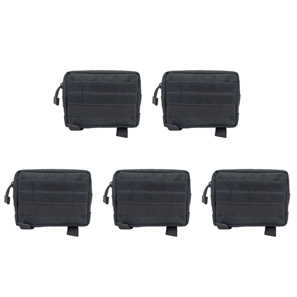 Mini Riñonera Nailon Camuflaje Multifuncional Casual Riñonera Herramientas (negro)