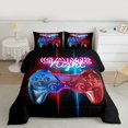 thumbnail image 2 of Homewish Kids Game Console Bedding Comforter Set,Modern Video Game Twin Comforter Sets,Gradient Blue Red Bedding Set For Boys,Breathable Home Decor Reversible,2pcs, 2 of 8