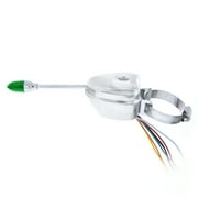 United Pacific Chrome 12V Universal Turn Signal Switch Replacement for Early Cars & Trucks, 7-Wire System, Adjustable Steering Column Clamp - 1 Unit