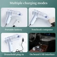thumbnail image 4 of Handheld Car Vacuum Cleaner Wireless,120W Powerful Suction Wet and Dry Portable Vacuum with USB Charging,Three Brush Heads for Pet Hair Dirt Debris,Easy Cleaning for Cars Home and Stairs-Free Size, 4 of 8