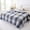 Navy, variant on Plaid Summer Cooling Quilt, Buffalo Check Comforter, Soft Lightweight Breathable Quilt, Modern Style Bedspread for Hot Sleepers, Air Conditioning Blanket, Keep Cool, 150x200cm