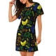 thumbnail image 2 of Fotbe Game Play Bata de Dormir para Mujer con Estampado, Camisón de Algodón de Manga Corta, Ropa de Dormir Casual, 2 of 6