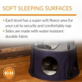 thumbnail image 5 of K&H Pet Products Multi-Cat Kitty Tower Classy Dark Denim Activity Center 3 Story, 5 of 9