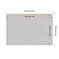 thumbnail image 6 of Amanti Art Grey Cork Board Wood Framed Morgan White Silver Bulletin Board 38 in. x 26 in., 6 of 8