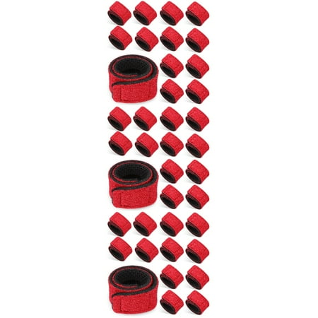 30 Pcs Fishing Rod Strap Elastic Waist Band Pole Wraps Ties Stretchy Belt Bandages