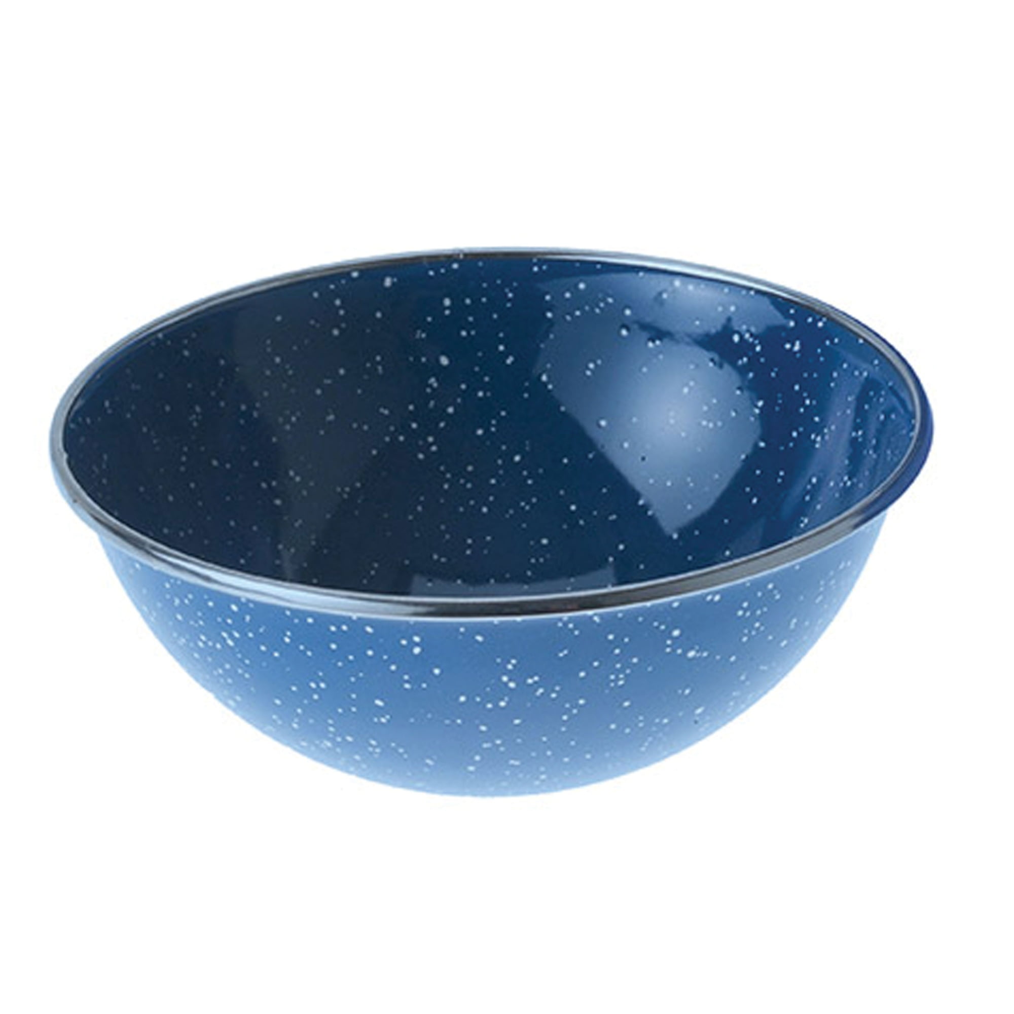GSI Outdoors Blue Graniteware Plate Assorted Low Bowl Enamelware Stainless Rim 