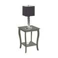 thumbnail image 3 of Convenience Concepts American Heritage Square End Table with Shelf,  Wirebrush Dark Gray, 3 of 6