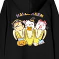 thumbnail image 4 of Bananya Halloween Costumes Adult Black Long Sleeve Hooded Sweatshirt
-XL, 4 of 5