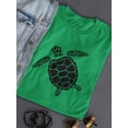 thumbnail image 3 of Sea Turtle Stencil Silhouette Shaped T-Shirt Women -Image by Shutterstock, Female x-Large, 3 of 4
