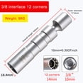 thumbnail image 4 of Eigraketly Llave de enchufe de encendido de coche de 14mm y 16mm, herramientas de reparación simples universales, removedor de piezas, bujías, accesorios Artesanía 14MM Eigraketly TO011541-01, 4 of 6