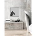 thumbnail image 3 of Black Horse IV Floater Framed Painting Print on Canvas, 3 of 4