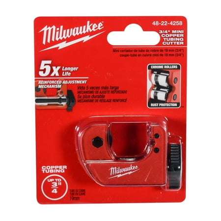 UPC: 0045242486472 | Milwaukee 3/4 in. Mini Copper Tubing Cutter 48-22-4258