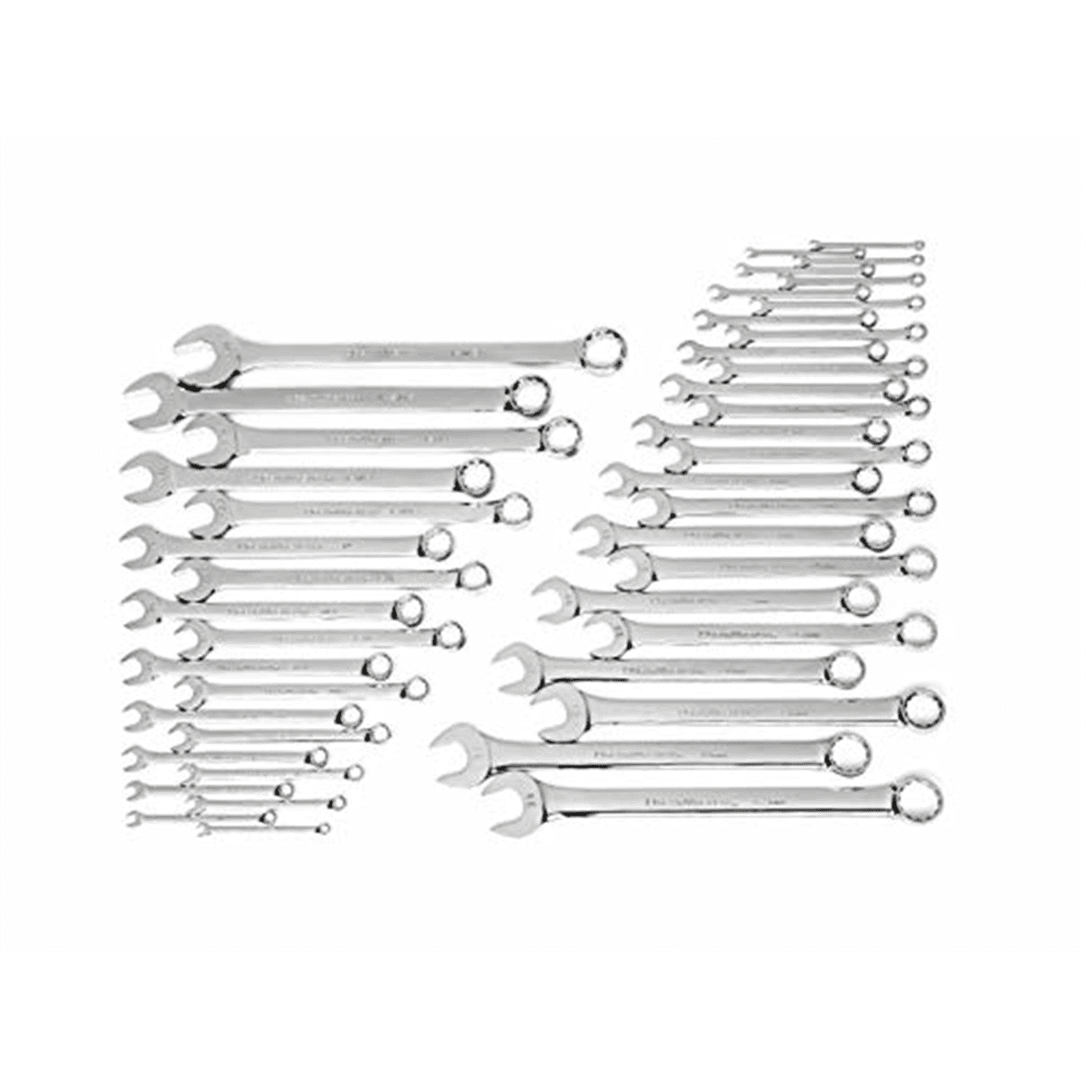 GearWrench 81919 44-Piece SAE/Metric Long Pattern Non-Ratcheting Combination Wrench Set