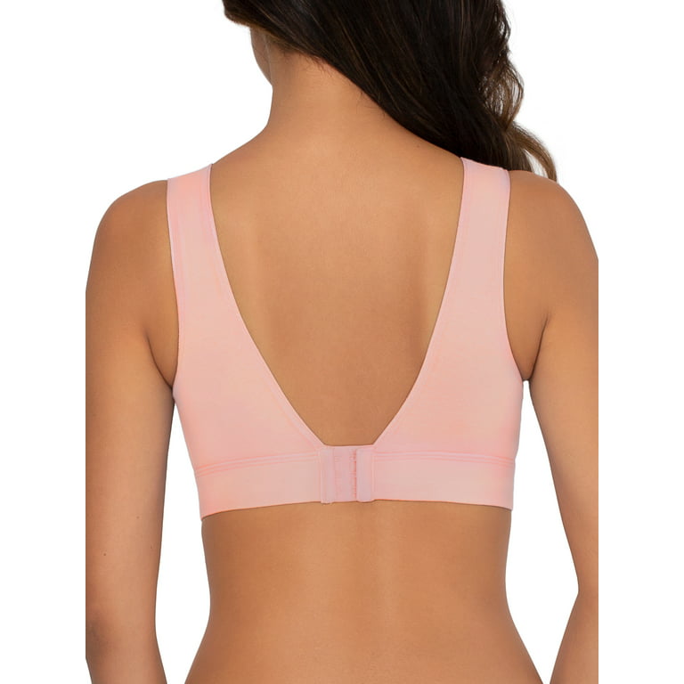 Fruit Of The Loom Women's Everyday Smooth Wireless Full Coverage Shaper  Bralette 2 Pack Black/rose Shadow 2x : Target