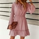 thumbnail image 2 of Vestido con cordón para mujer, vestido de corte A, vestido de corte A abullonado, vestido que adelgaza la cintura, materiales de la mejor calidad, 2 of 6
