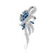 thumbnail image 1 of Broche de cristal creado Broche de flores de estilo vintage elegante para mujeres, niñas, l, 1 of 5