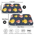 thumbnail image 3 of Haiem Cute Puffer Fish Car Windshield Sun Shade - Blocks UV Rays Sun Visor Protector, Sunshade to Keep Your Vehicle Cool, Universal Fit SUV Van Sedan-Small, 3 of 7