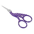 thumbnail image 2 of Mini Colorful Carbon Steel Embroidery Crane Shape Sewing Scissors(point white purple), 2 of 9