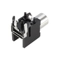thumbnail image 3 of Conector RCA hembra de montaje en panel PCB negro de 2 pines, 10Pcs, 3 of 4