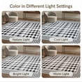 thumbnail image 7 of ODIKA Bathroom Farmhouse Gingham Checkered Frame Border Checked Plaid Flowing Dynamic Stain Resistant Low Profile for Dorm Room, Small Living Apartment, 7 of 7