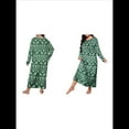 thumbnail image 2 of Camisón de Larga para Mujer, Estampado, Camiseta, Vestido de Dormir Alce - Verde 4XL, 2 of 6