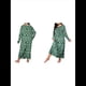 thumbnail image 2 of Camisón de Larga para Mujer, Estampado, Camiseta, Vestido de Dormir Alce - Verde 4XL, 2 of 6