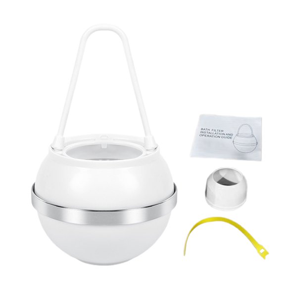 Visland Hanging Bathtub Water Filter 8 Stages BPA Free Easy to Install Universal Home Hotel Bathroom Tub Faucet Filter Device for Softer Skin Hair