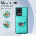 thumbnail image 5 of Phone Case for Samsung Galaxy S20 Ultra 5G Wallet Cover with Credit Card Holder Shoulder Crossbody Strap Long Lanyard Leather Cell Accessories S20ultra 20S S 20 A20 S2O 20ultra G5 Women Girls Green, 5 of 15