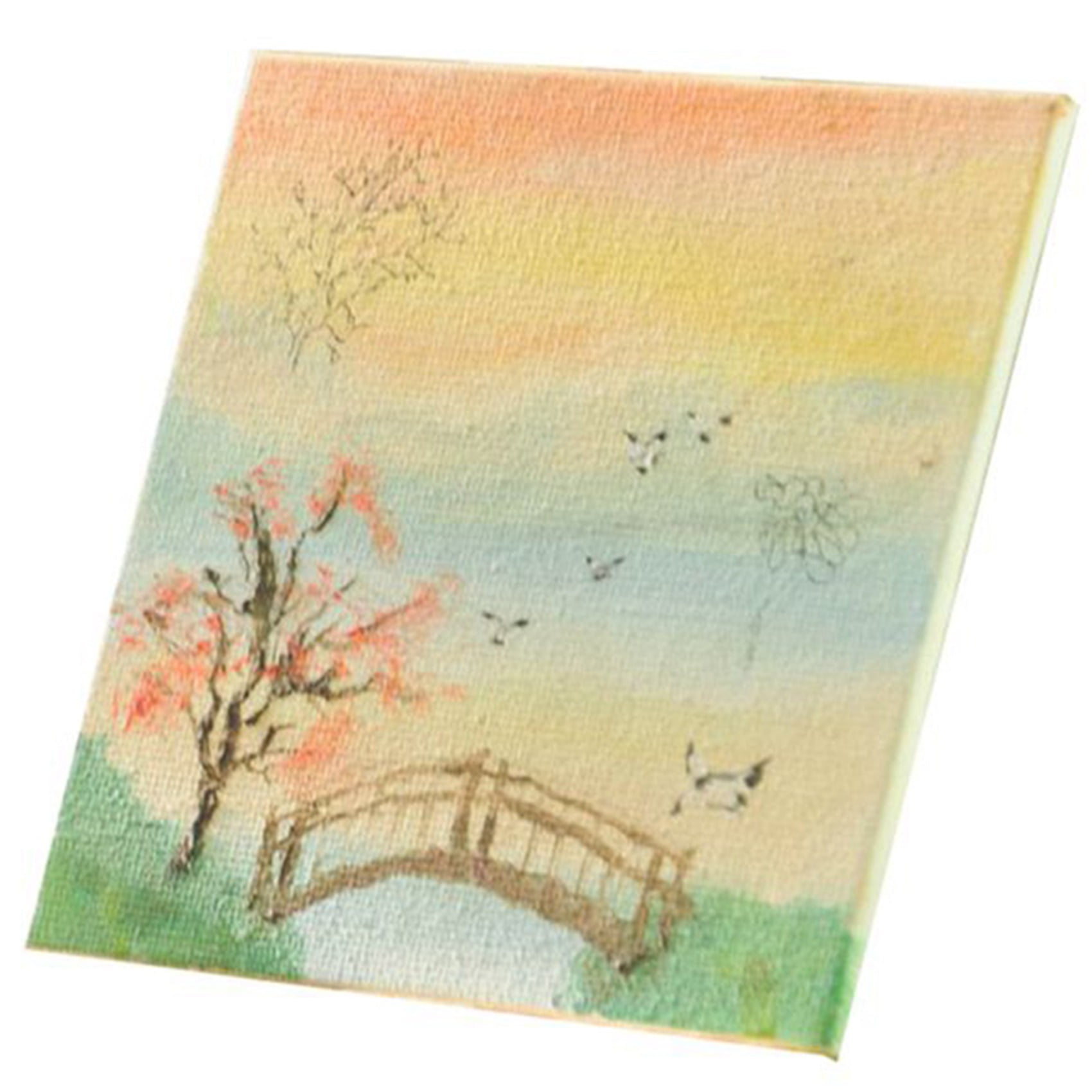 20 Set Artists Mini Canvas Set Painting Craft DIY Drawing Small Table Easel