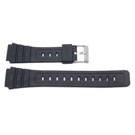 18mm Casio Style Black Watch Band