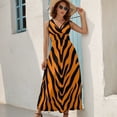 thumbnail image 2 of Animal Print Patterns Sleeveless Dress Female Clothing Dress Women Summer 2025 Dress, 2 of 7