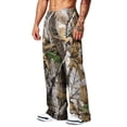 thumbnail image 4 of Joggers for Men Camo Baggy Sweatpants Elastic Waist Open Bottom Casual Athletic Workout Pants with Pockets, 4 of 6