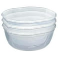 thumbnail image 3 of Ultra-Seal 8.1 Qt Bowl, Large Airtight Food Storage Container, Latching Lid, Microwave and Dishwasher Safe, Clear With Red Gasket, 8-Pack, 3 of 7
