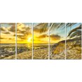 thumbnail image 2 of White Caribbean Beach with Palms - Landscape Canvas Art Print, 2 of 3
