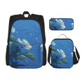 thumbnail image 1 of Balery Hibiscus Flowers Calm Water Mochila Escolar 3 en 1 para Niños - Mochila Resistente con Lonchera Térmica y Estuche - Mochila Escolar para Niños y Niñas, 1 of 7