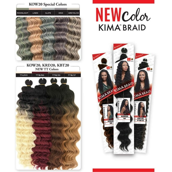 Synthetic Hair Braids Kima Braid Ocean 20" (4-Pack, P4/27)