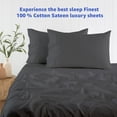 thumbnail image 3 of Juego de sábanas Mattress-Homes de 600 hilos, 100% algodón, tamaño queen, 3 of 9