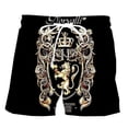 thumbnail image 3 of Bañador masculino de lujo, informal, con estampado 3D, estilo veraniego, de manga corta, estilo hip hop negro, de secado rápido, divertido, 3 of 4