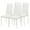 White | 4 Pack, variant on Tcbosik 6 Pack Upholstered PU Leather Chairs, Modern Side Chair, Armless Chair with High Back for Dining Room, Kitchen, White