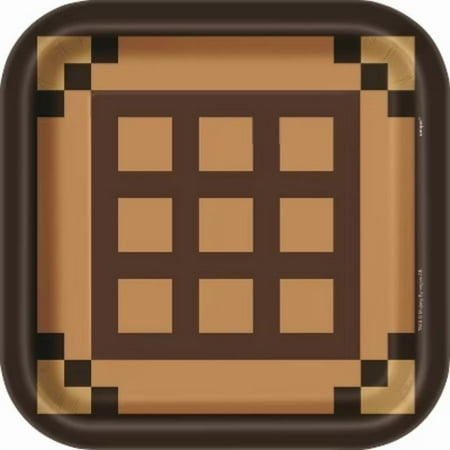Minecraft 9" 8ct Paper Party Dinner Plates