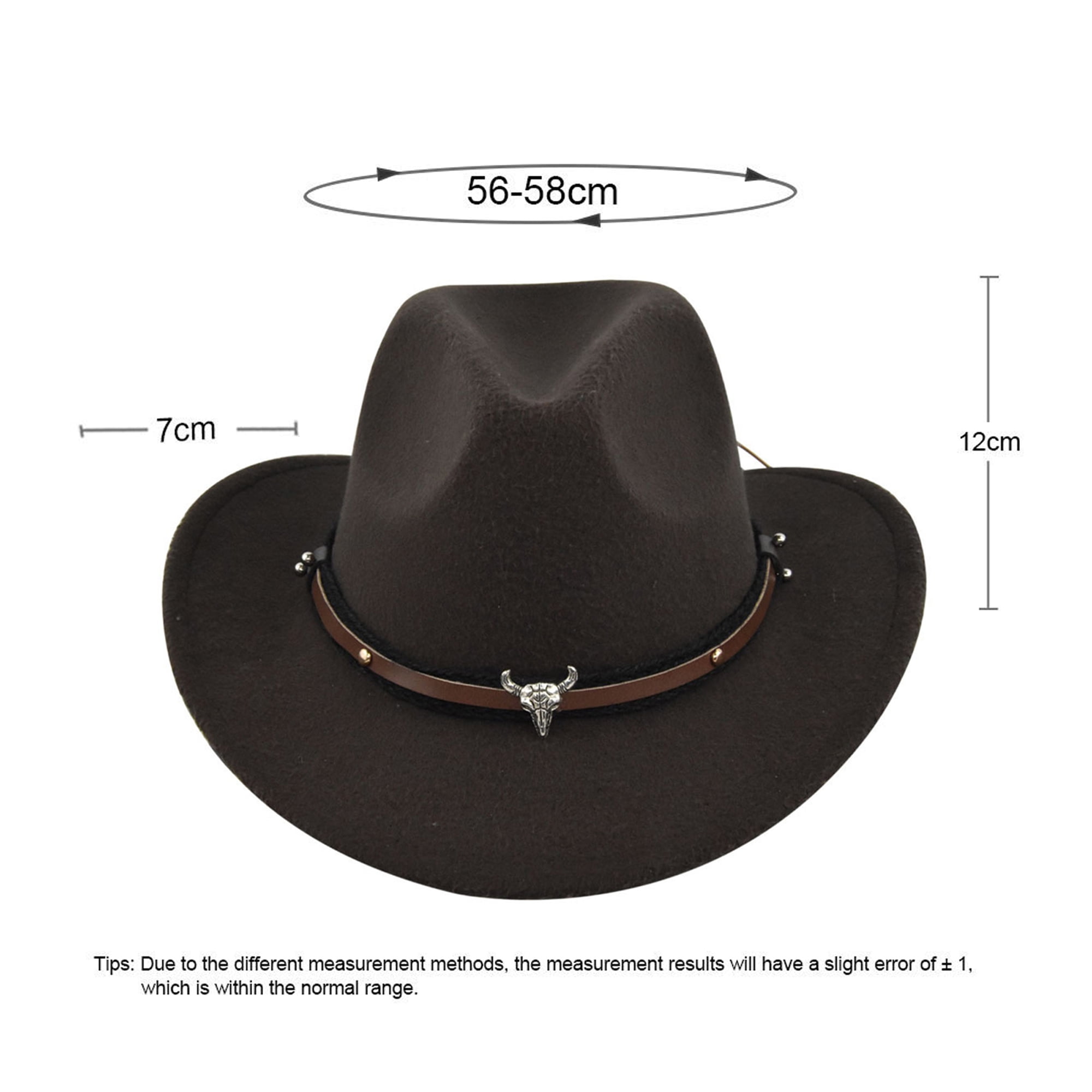 3389 Women\'s Western Cowboy Hat Vintage Cow Print Metal Bull Wide Brim Jazz Women Men Western Cowboy Hat Retro Vintage Jazz Adult Bull  main image 2