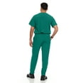 thumbnail image 2 of Hey Scrubs Set Mens Stretch V-Neck Scrub Top with 6-Pocket Scrub Joggers Pants, Elastic Waistband Scrubs for Men, 2 of 5